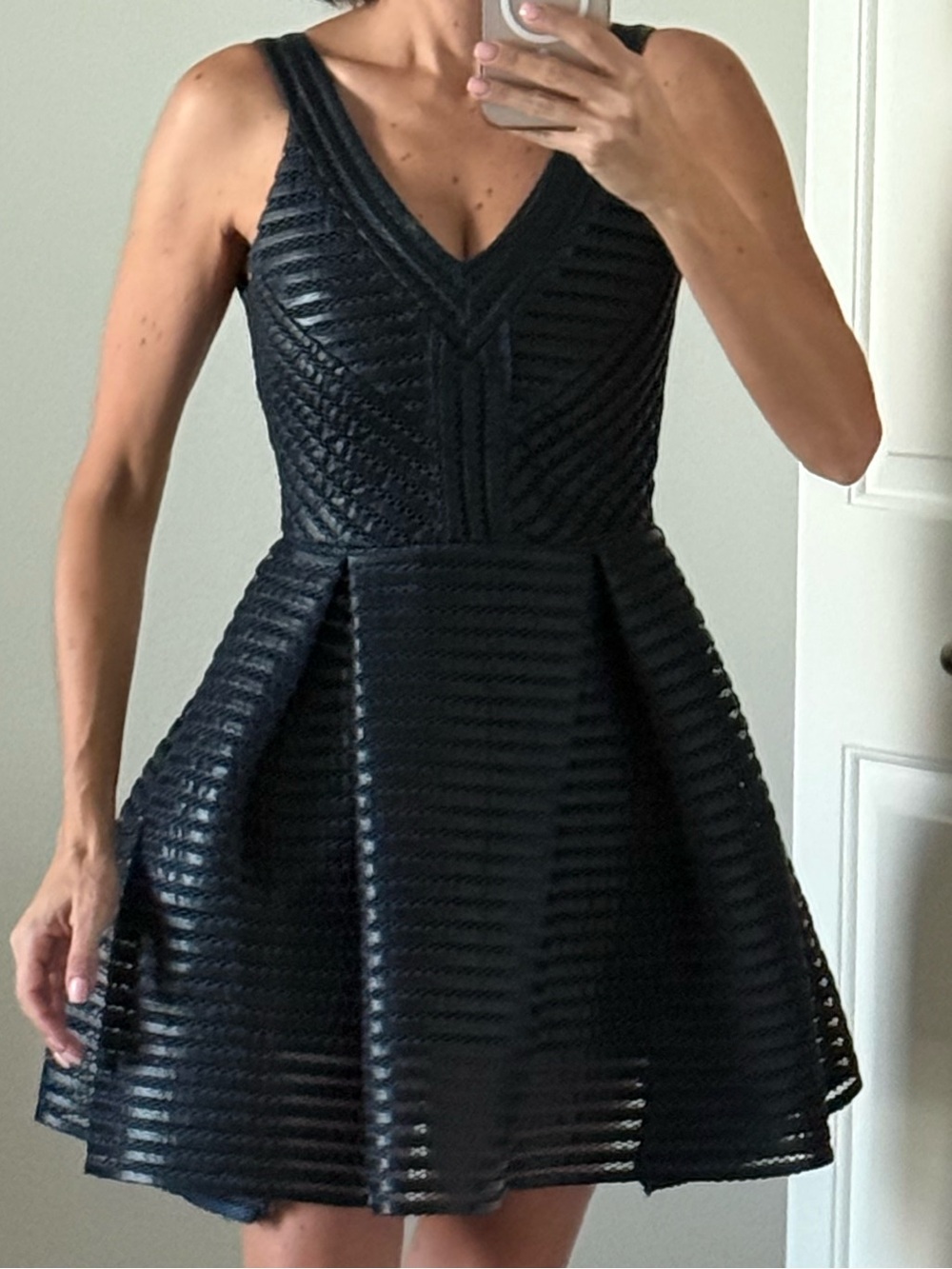 Maje Navy Lace-Striped Fit & Flare Dress Size 1
Offers are welcome.